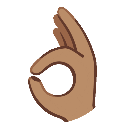 OK Hand: Medium Skin Tone