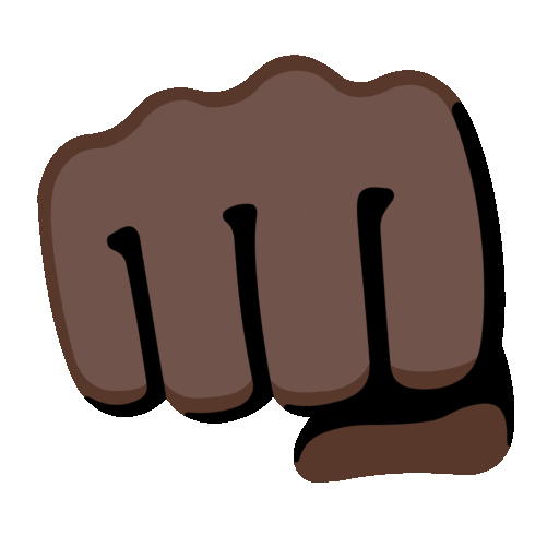 Oncoming Fist: Dark Skin Tone