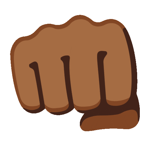 Oncoming Fist: Medium-Dark Skin Tone