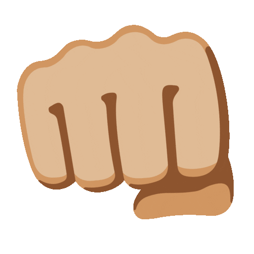 Oncoming Fist: Medium-Light Skin Tone