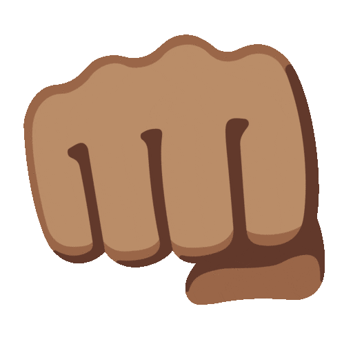 Oncoming Fist: Medium Skin Tone