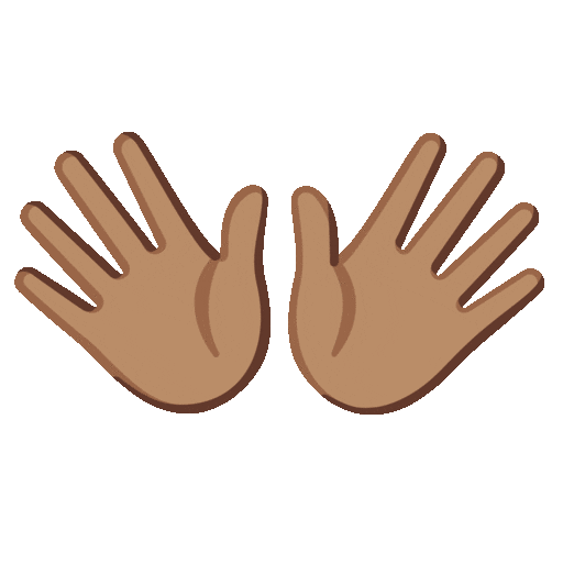 Open Hands: Medium Skin Tone