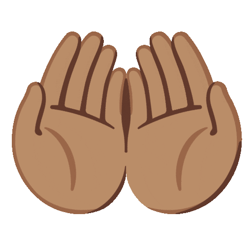Palms Up Together: Medium Skin Tone