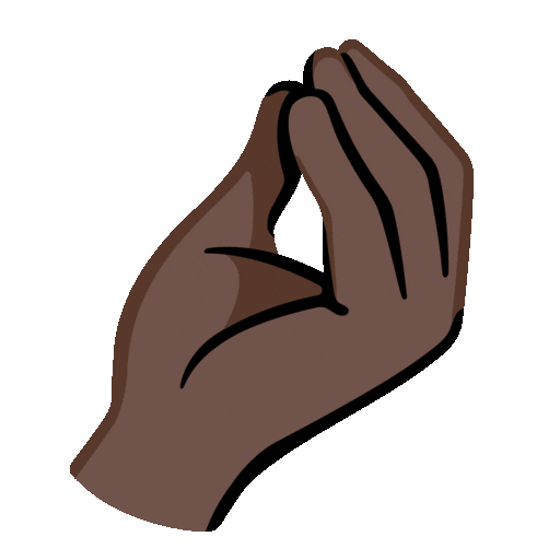 Pinched Fingers: Dark Skin Tone