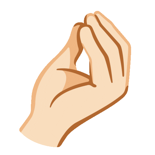 Pinched Fingers: Light Skin Tone