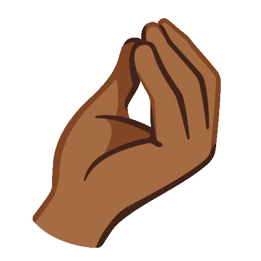 Pinched Fingers: Medium-Dark Skin Tone