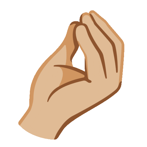 Pinched Fingers: Medium-Light Skin Tone