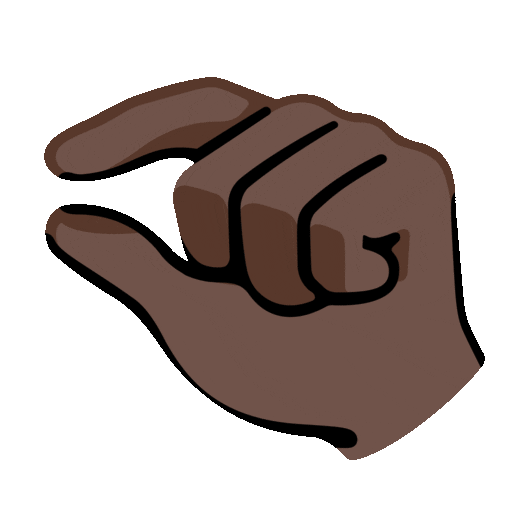 Pinching Hand: Dark Skin Tone