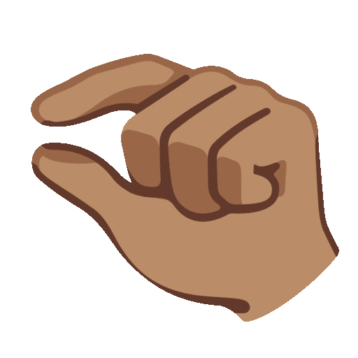 Pinching Hand: Medium Skin Tone