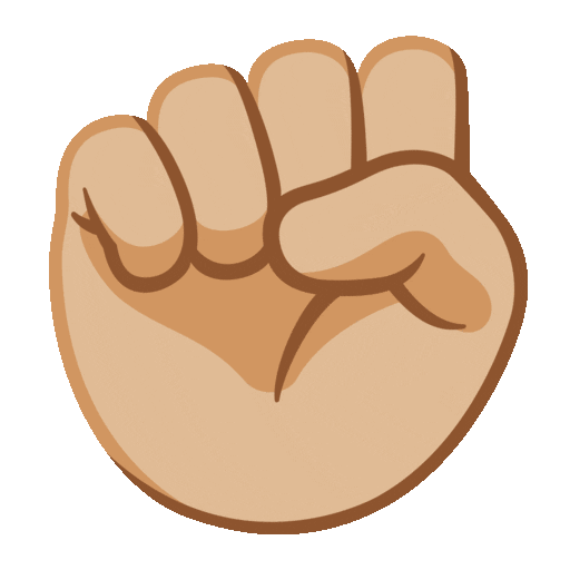 Raised Fist: Medium-Light Skin Tone