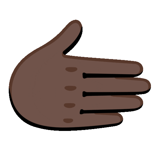 Rightwards Hand: Dark Skin Tone