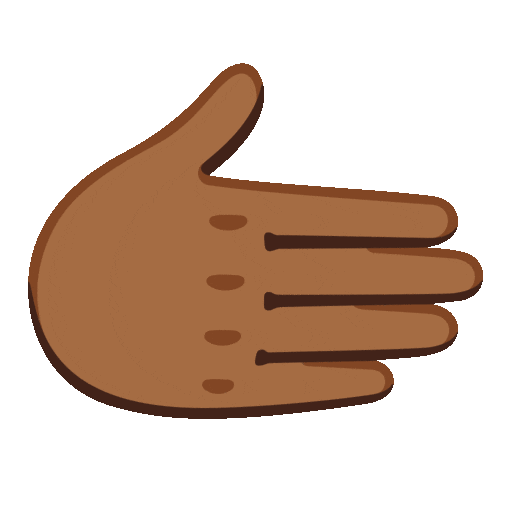 Rightwards Hand: Medium-Dark Skin Tone