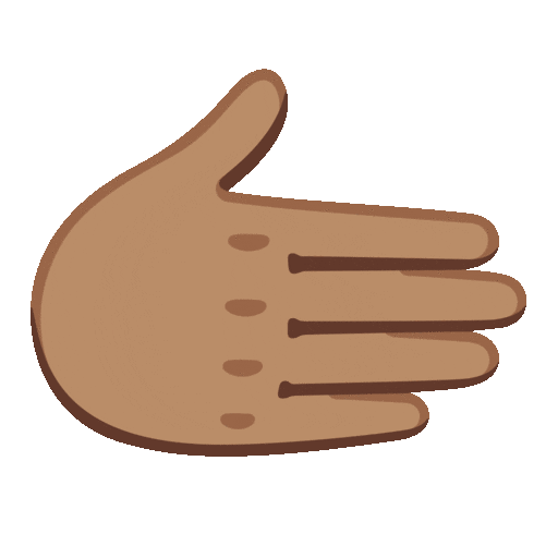Rightwards Hand: Medium Skin Tone