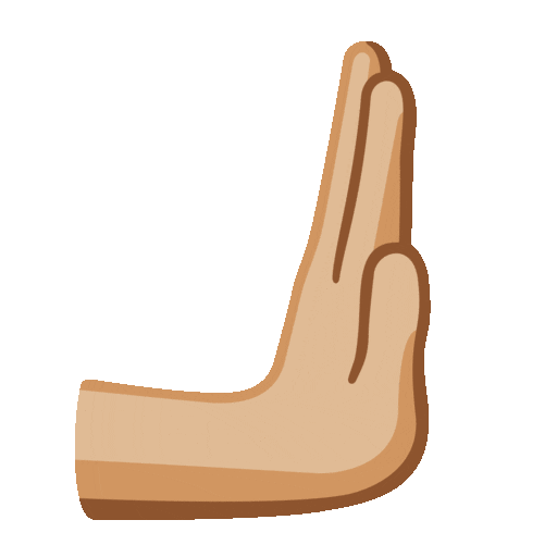 Rightwards Pushing Hand: Medium-Light Skin Tone