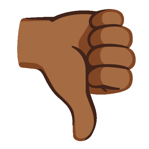 Thumbs Down: Medium-Dark Skin Tone
