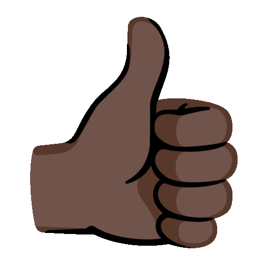 Thumbs Up: Dark Skin Tone