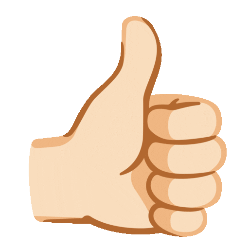 Thumbs Up: Light Skin Tone