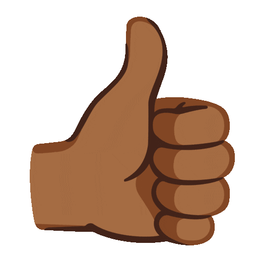 Thumbs Up: Medium-Dark Skin Tone