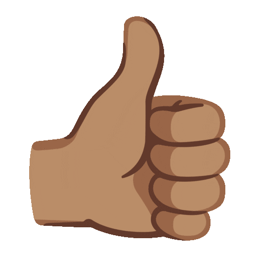Thumbs Up: Medium Skin Tone