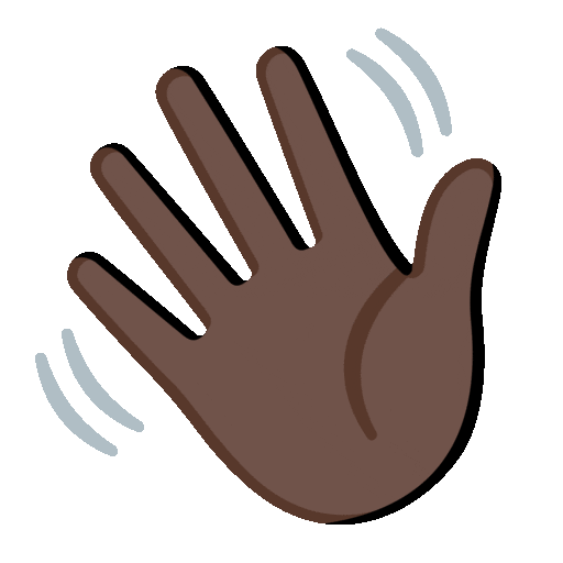 Waving Hand: Dark Skin Tone