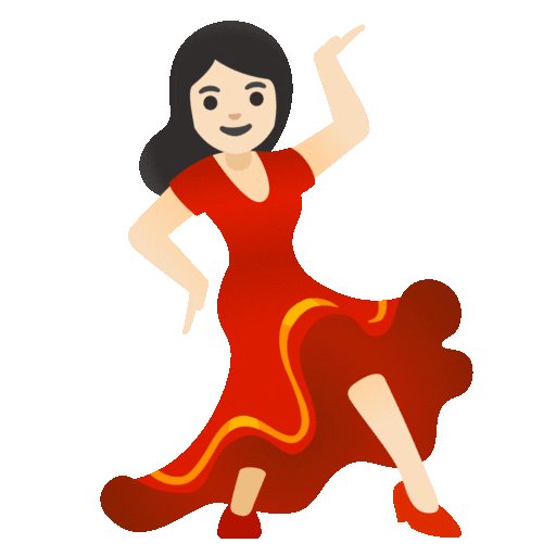 Woman Dancing: Light Skin Tone