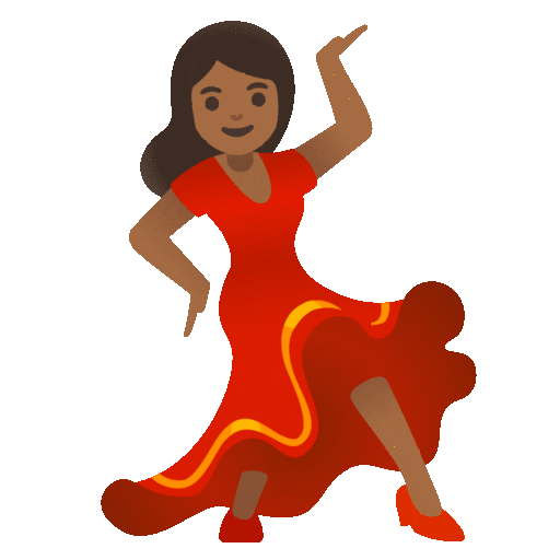 Woman Dancing: Medium-Dark Skin Tone