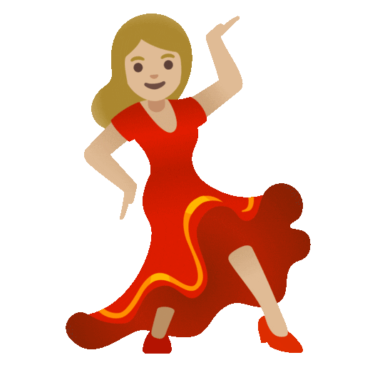 Woman Dancing: Medium-Light Skin Tone