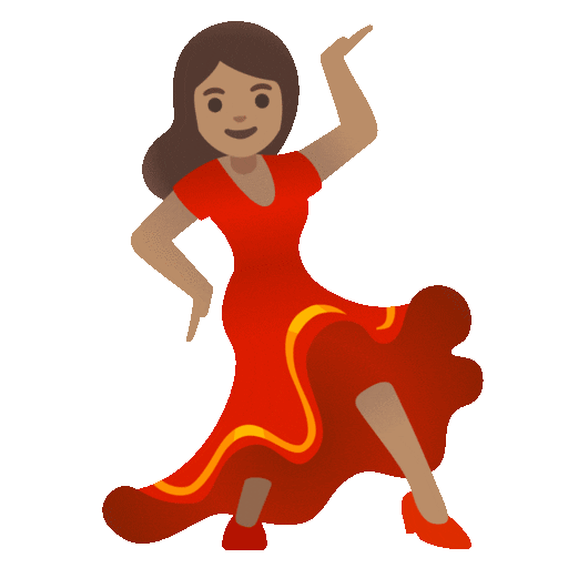 Woman Dancing: Medium Skin Tone