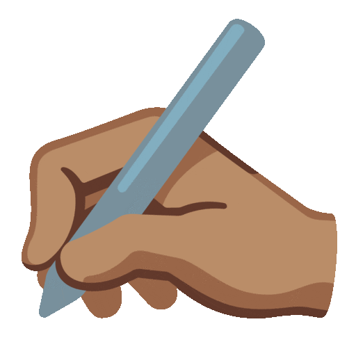 Writing Hand: Medium Skin Tone