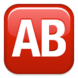 Botão AB (Tipo Sanguíneo)