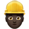 Trabalhador De Construção Civil: Tom de Pele Escuro