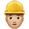 Trabalhador De Construção Civil: Tom de Pele Médio-Claro