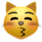 Rosto De Gato Mandando Um Beijo