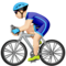 Homem Ciclista: Tom de Pele Claro