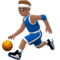 Homem Jogando Basquete: Tom de Pele Médio