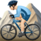 Homem Fazendo Mountain Bike: Tom de Pele Claro
