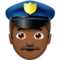 Policial Homem: Tom de Pele Médio-Escuro