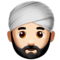 Homem Com Turbante: Tom de Pele Claro