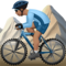 Pessoa Fazendo Mountain Bike: Tom de Pele Médio