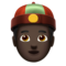 Pessoa Com Gorro Chinês: Tom de Pele Escuro