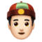 Pessoa Com Gorro Chinês: Tom de Pele Claro