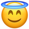 Rosto Sorridente Com Auréola