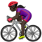 Mulher Ciclista: Tom de Pele Escuro