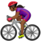 Mulher Ciclista: Tom de Pele Médio-Escuro