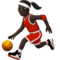 Mulher Jogando Basquete: Tom de Pele Escuro
