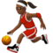 Mulher Jogando Basquete: Tom de Pele Médio-Escuro
