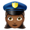 Policial Mulher: Tom de Pele Médio-Escuro