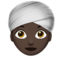 Mulher Com Turbante: Tom de Pele Escuro
