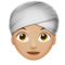 Mulher Com Turbante: Tom de Pele Médio-Claro
