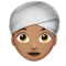 Mulher Com Turbante: Tom de Pele Médio